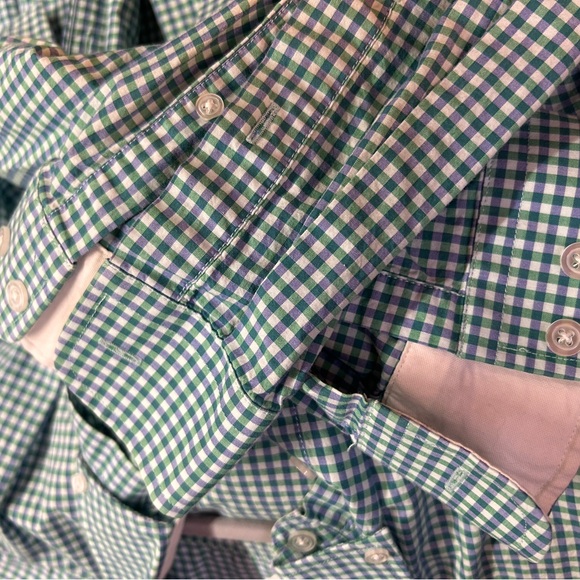 Green Checkered Button-Up Shirt - Picture 3 of 3